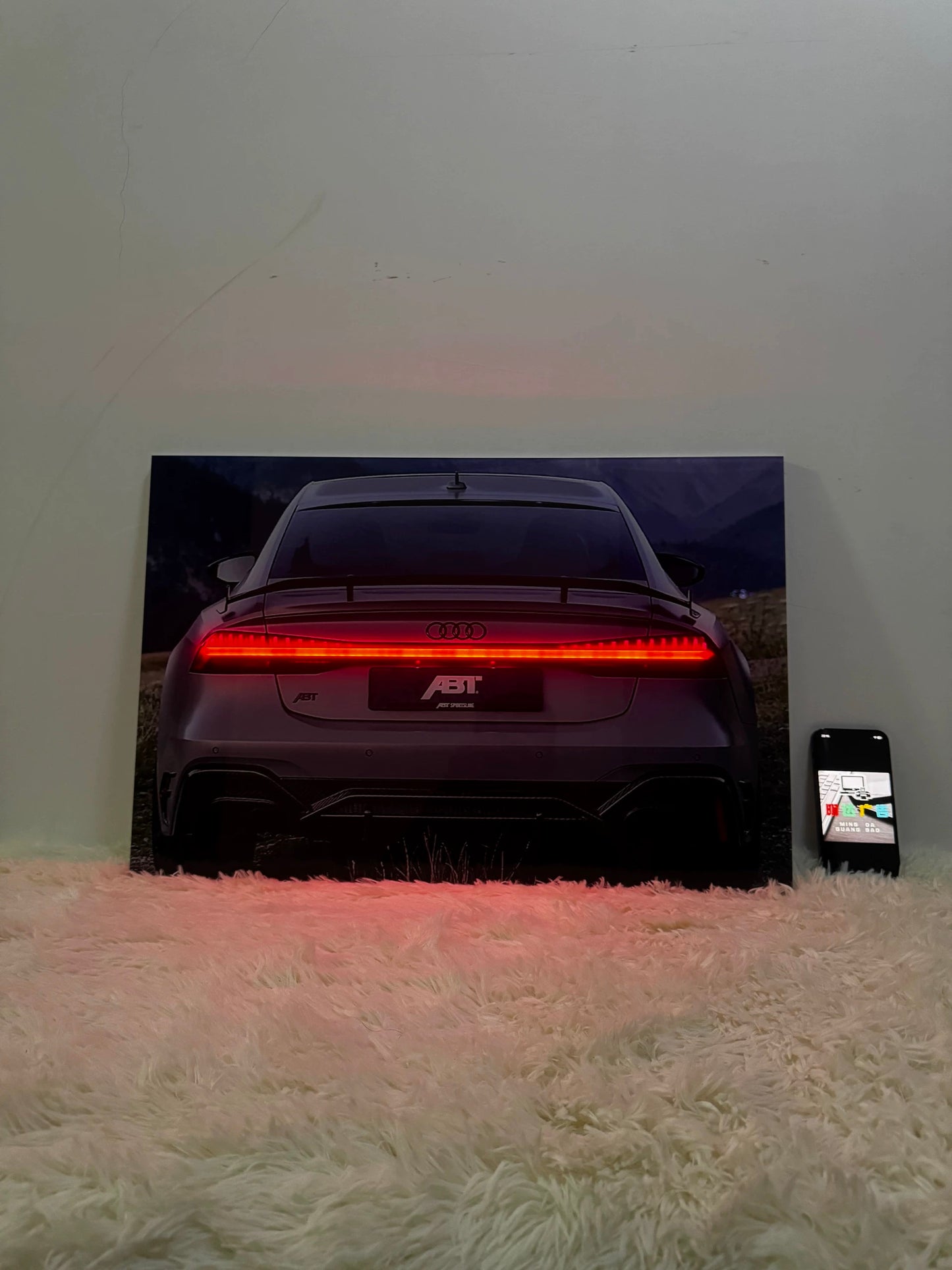Audi RS7 Illuminated Car Mural